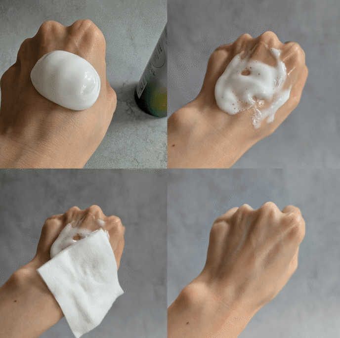 花王ソフィーナiP「水光ピーリング泡セラム」使い方